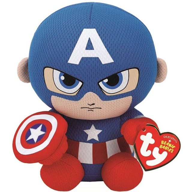 Beanie Babies Marvel Captain America