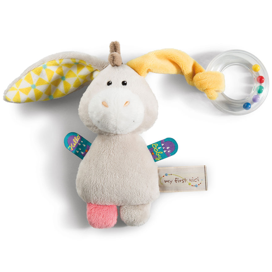 My First NICI Mule Donkey Ring Rattle