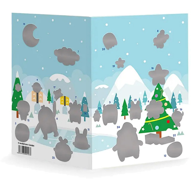 Scratch & Reveal Advent Christmas Card