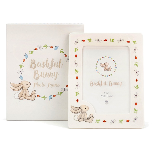 Bashful Bunny Ceramic Photo Frame
