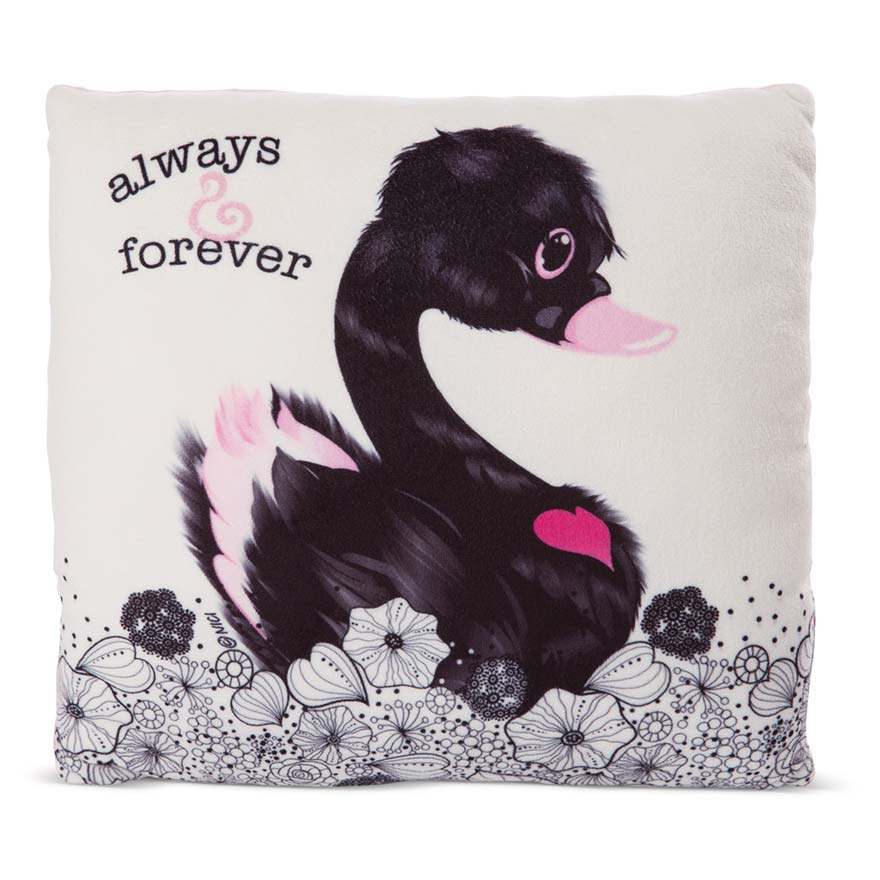 Love Classic Black Swan Cushion