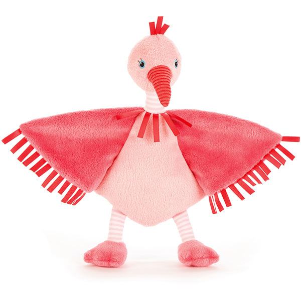 Little Jellycat Flapper Flamingo Soother Plushpaws.co.uk