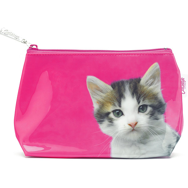 Kitten on Hot Pink Small Bag