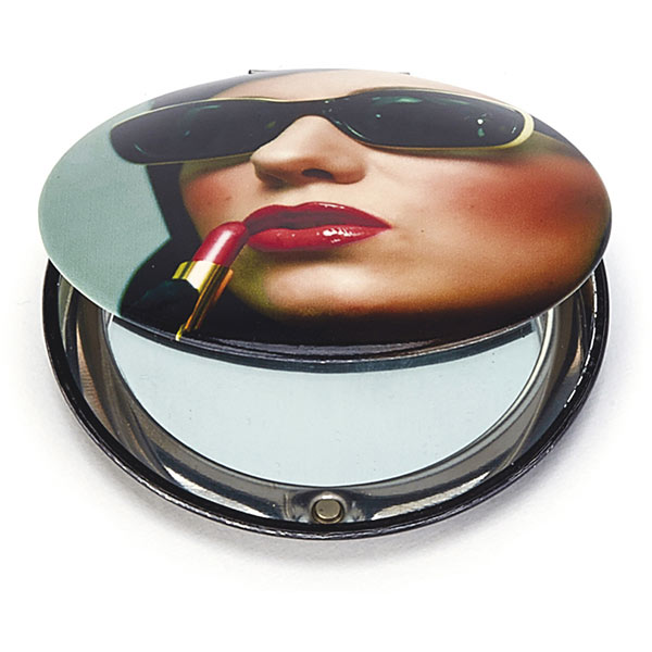 Lipstick Woman Clam Mirror