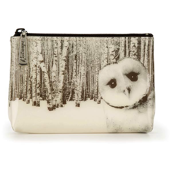 Owl in Woods Make-Up Pouch