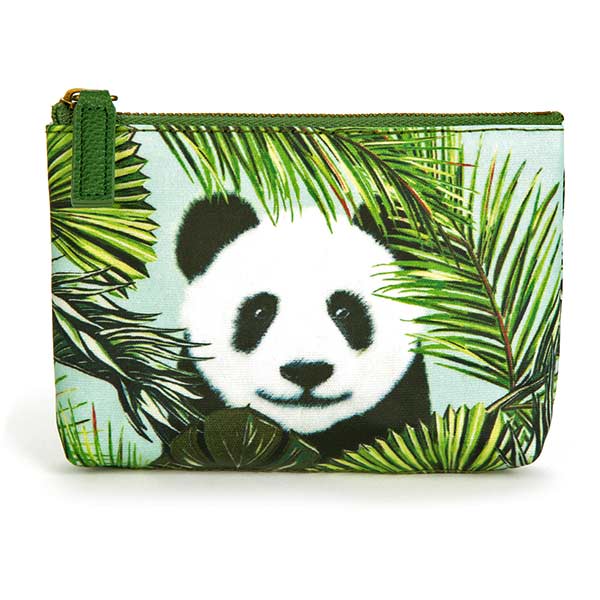 Panda in Palms Make-Up Pouch