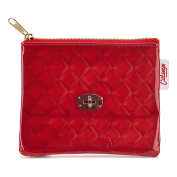 Red Quilted Coin Purse