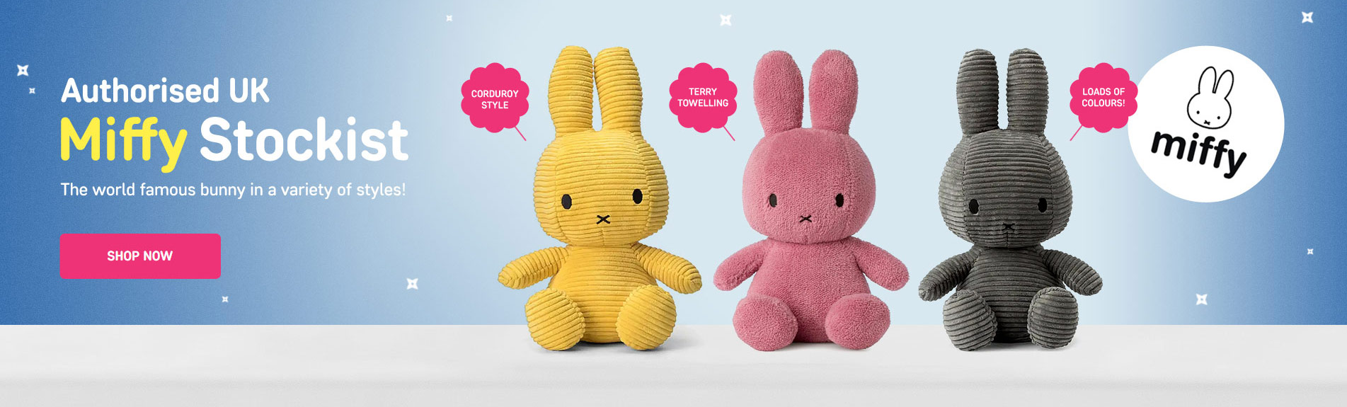 Authorised UK Stockist of Miffy!