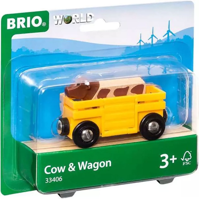 Farm Cow & Wagon