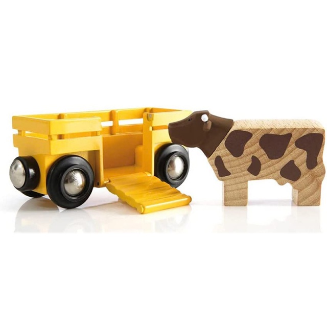 Farm Cow & Wagon