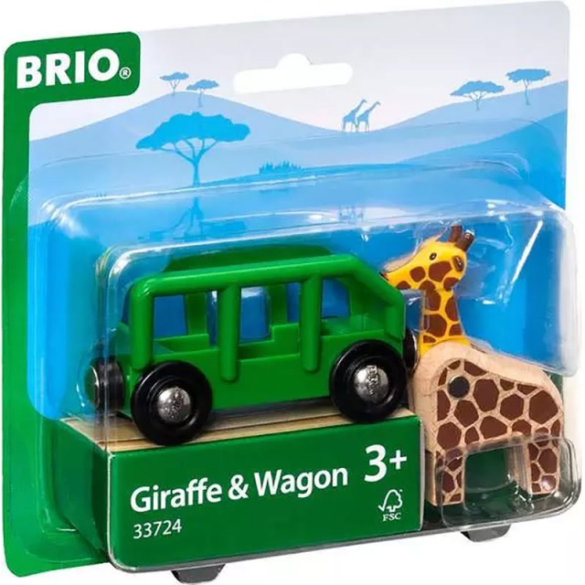 Safari Giraffe & Wagon