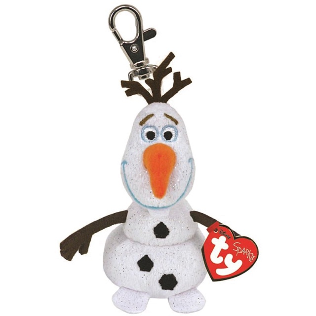 Beanie Babies Disney Olaf Snowman Keyring