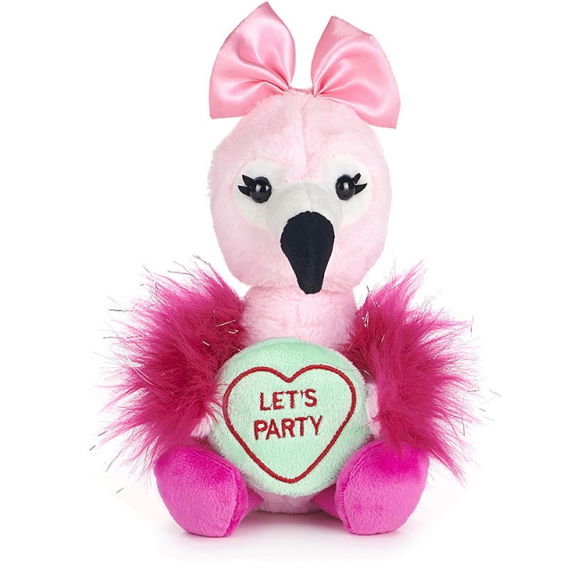 Love Hearts Let's Party Flamingo