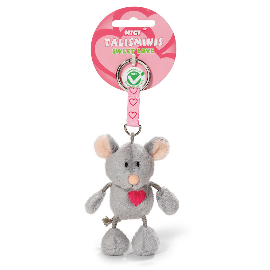 NICI Portachiavi Rana Talisminis 7cm Con Quadrifoglio - Portafortuna Peluche