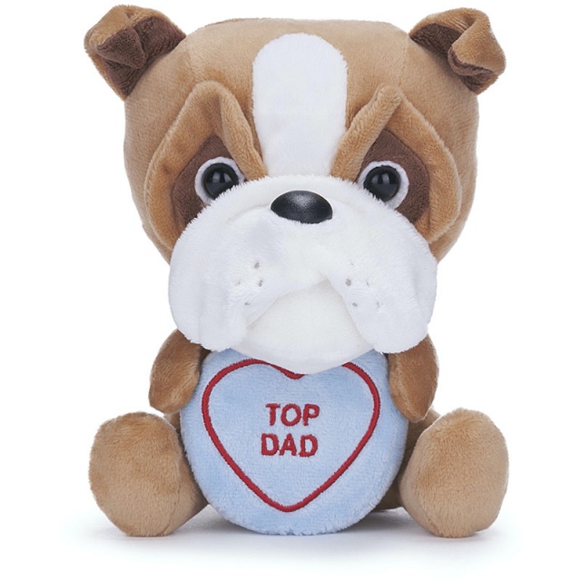 Love Hearts Top Dad Bulldog
