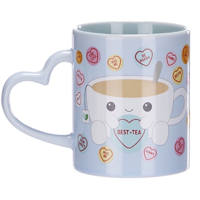 Love Hearts Best Tea Cup Mug