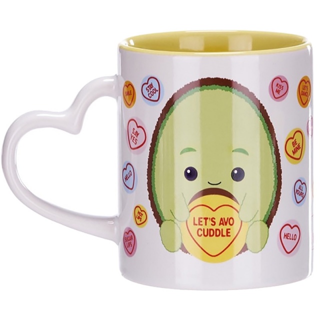 Love Hearts Let's Avo Cuddle Avocado Mug