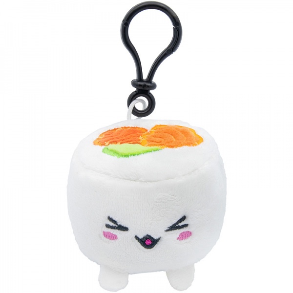 Plushi Uramaki Sushi Clip-On Keyring