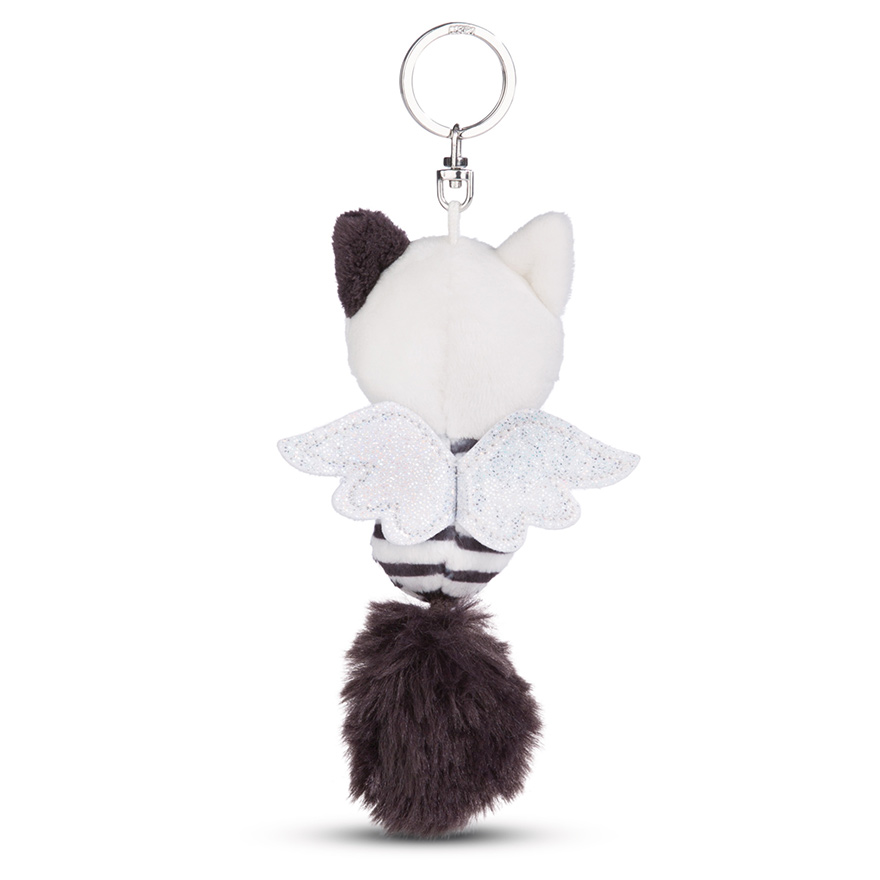 Guardian Angel Cat Keyring (Black Stripes)