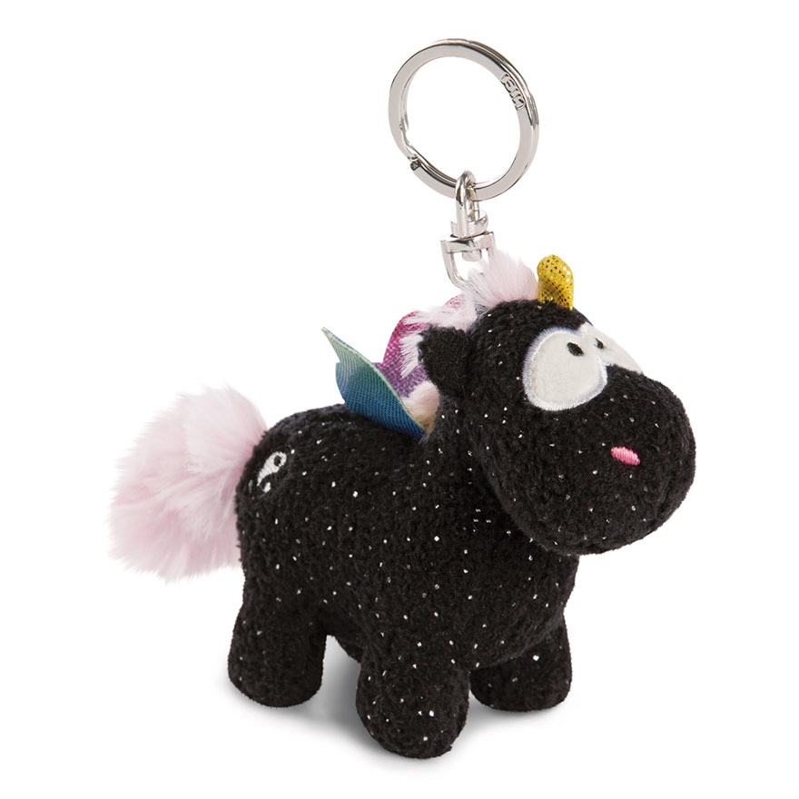 Theodor & Friends Rainbow Yin Unicorn Keyring