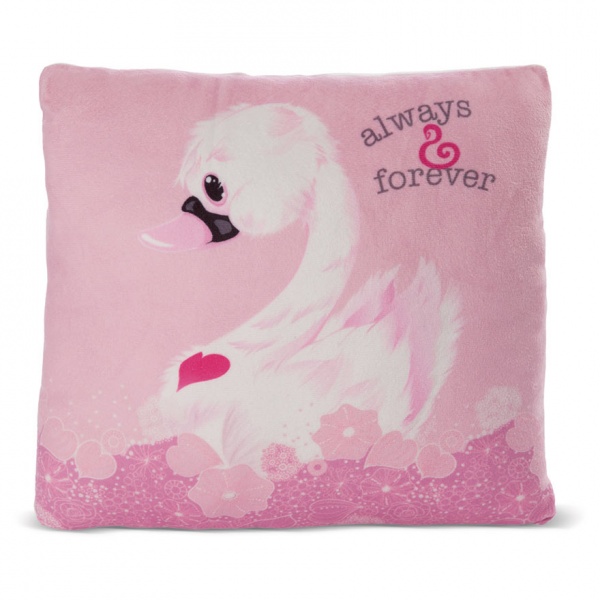 Love Classic White Swan Cushion