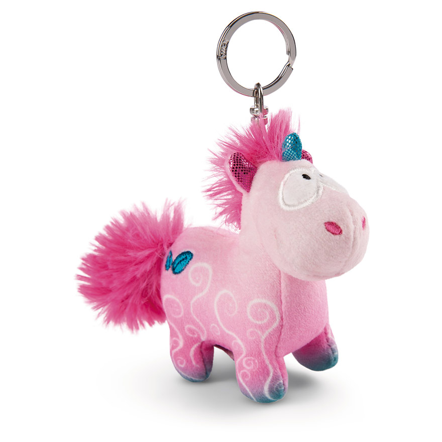 Theodor & Friends Midnight Floral Unicorn Keyring