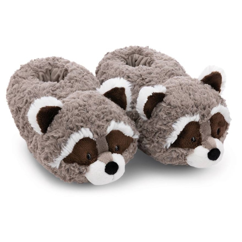Raccoon slippers deals