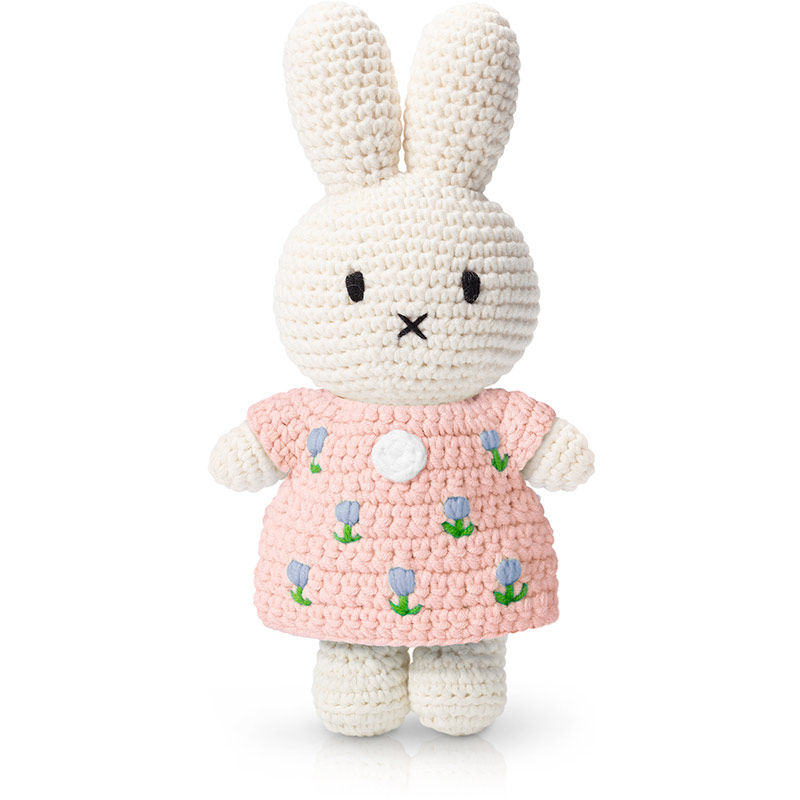 Muñeco De Peluche Miffy Bordado Con Sonajero – Soft Wool En Blanco Y Gris, Suave Y Ligero, Para Bebés Y Niños Pequeños