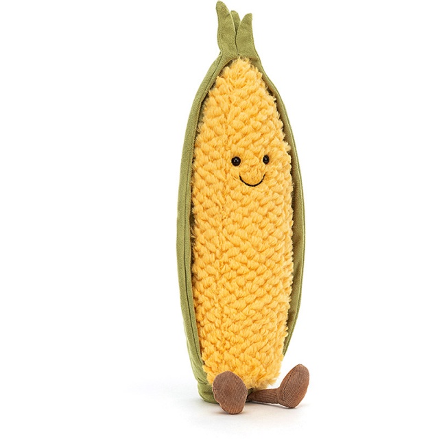 Jellycat Vivacious Vegetables Sweetcorn Plushpaws.co.uk