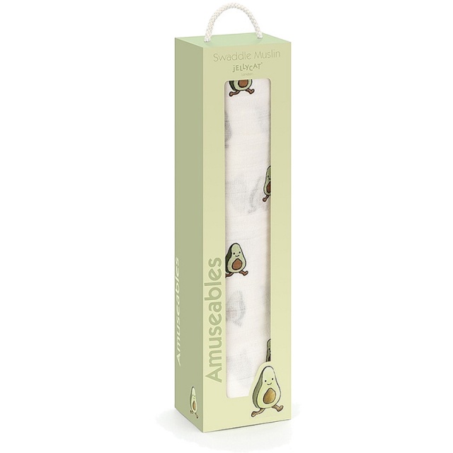 Amuseables Avocado Swaddle Muslin