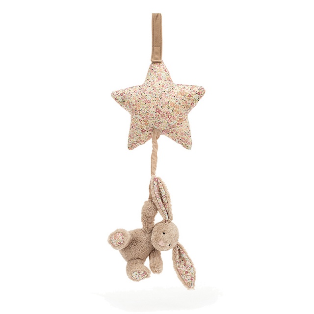 Blossom Bea Beige Bunny Star Musical Pull