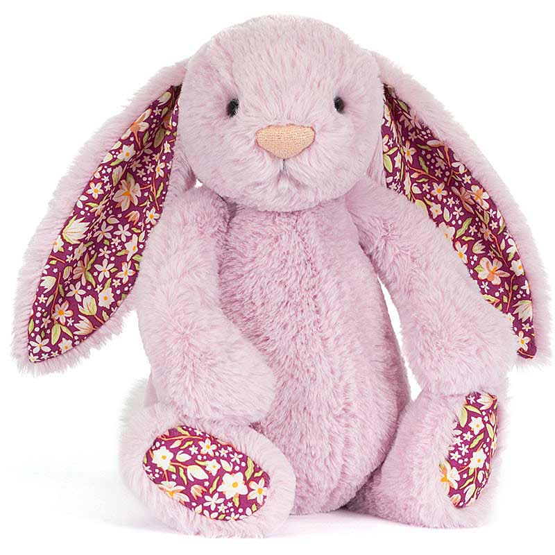 Jellycat Blossom Silver Bloom Bunny | plushpaws.co.uk
