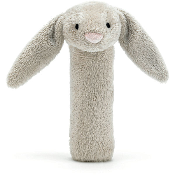 Bashful Beige Bunny Squeaker Toy