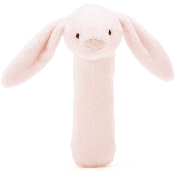 Bashful Pink Bunny Squeaker Toy