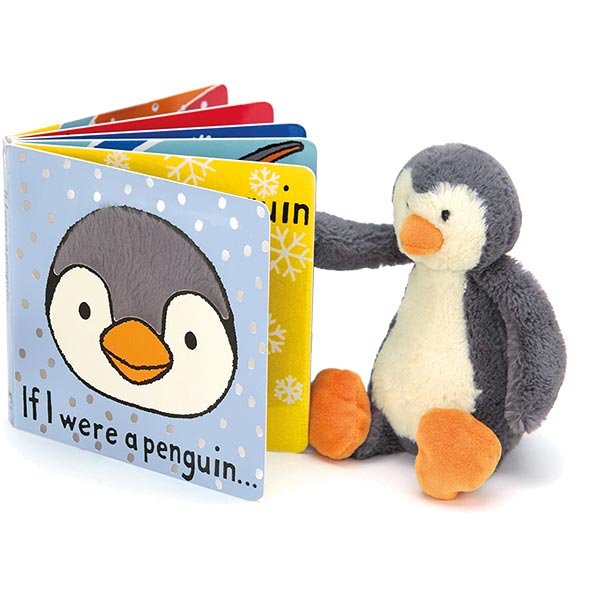 Little Jellycat If I Were A Penguin Board Book | plushpaws.co.uk