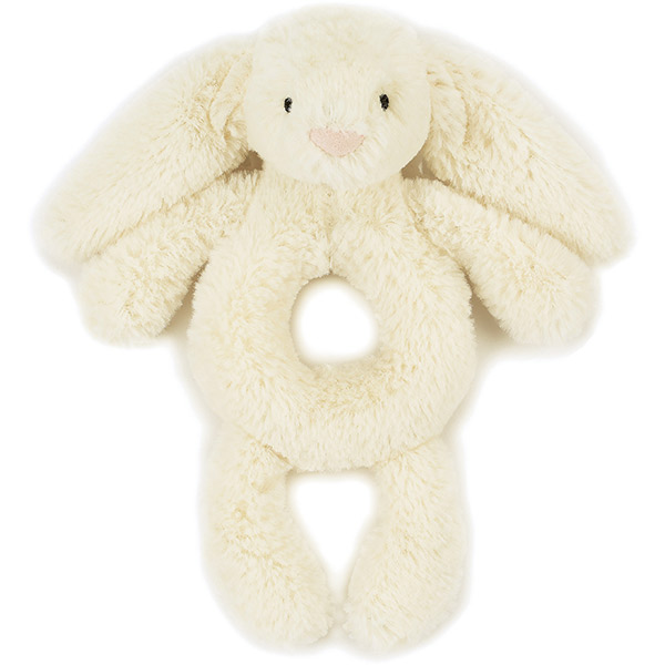 Bashful Cream Bunny Grabber Rattle