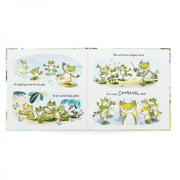 Jellycat A Fantastic Day for Finnegan Frog Book | plushpaws.co.uk