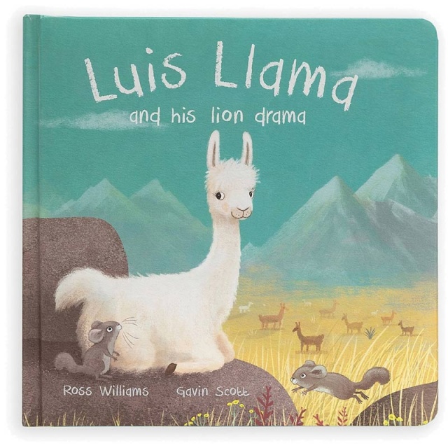 Jellycat Luis Llama Board Book | Plushpaws
