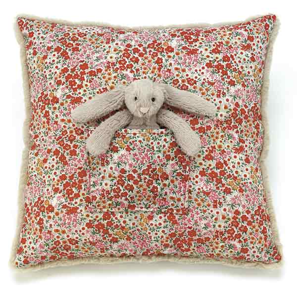 Blossom Bashful Beige Bunny Cushion
