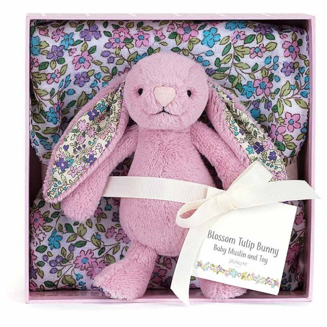 Little Jellycat Blossom Tulip Bunny Gift Set | Plushpaws