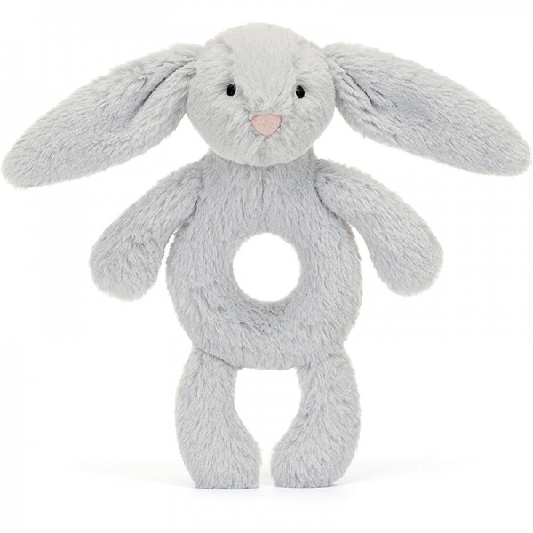 Bashful Silver Bunny Ring Rattle