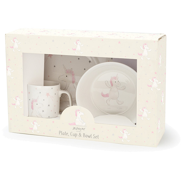 Bashful Unicorn Ceramic Bowl Set