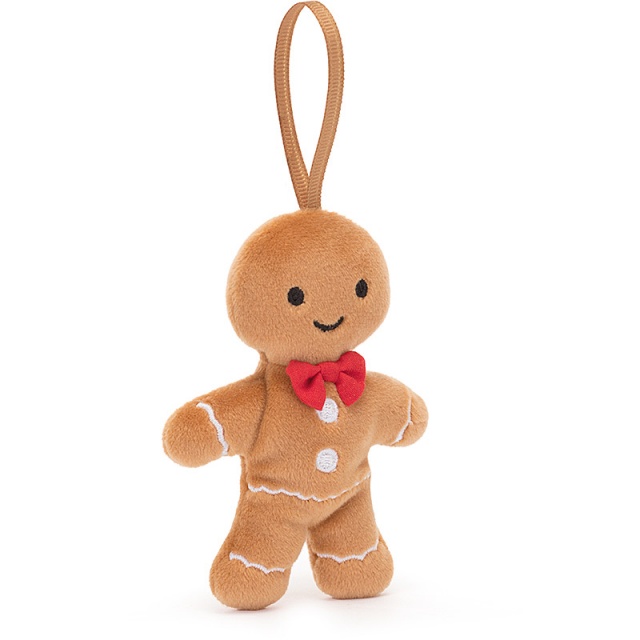 Festive Folly Gingerbread Fred Tree Decoration