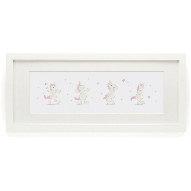 Bashful Unicorn Framed Print