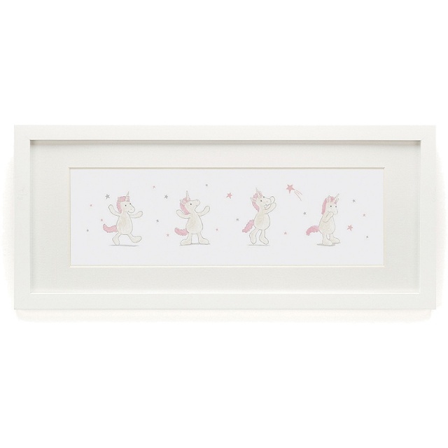 Bashful Unicorn Framed Print