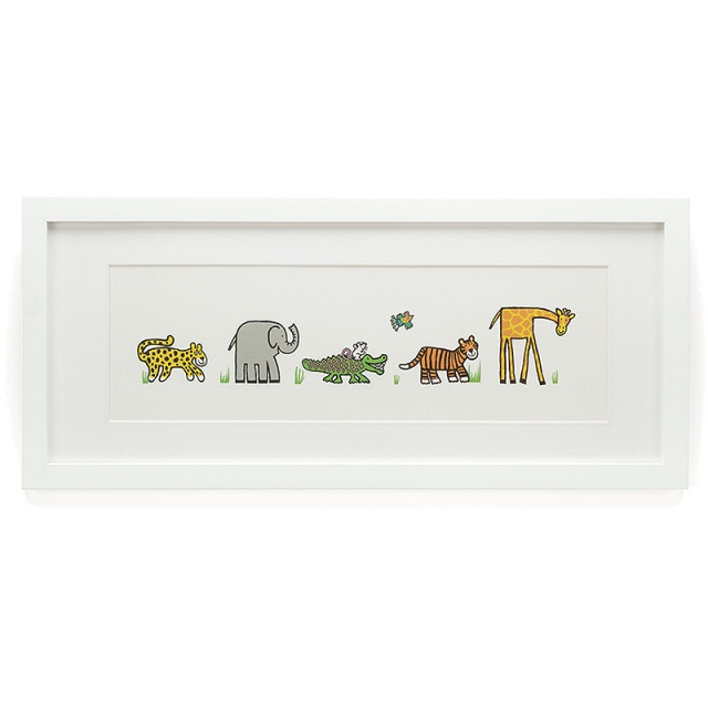 Jungly Tails Framed Print