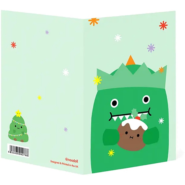 Ricedino Dinosaur Christmas Card