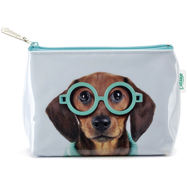 Catseye Glasses Dog Coin Purse