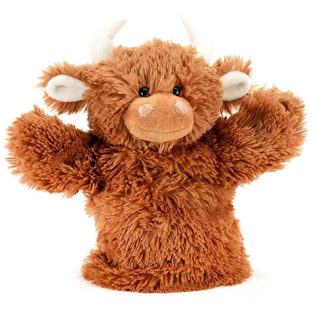 Highland Brown Coo Hand Puppet