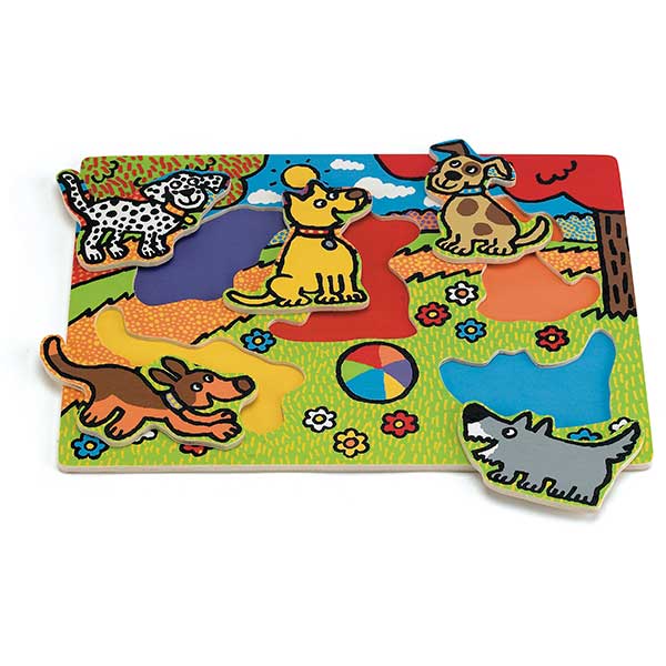 Puppy Tails Pull Out Puzzle